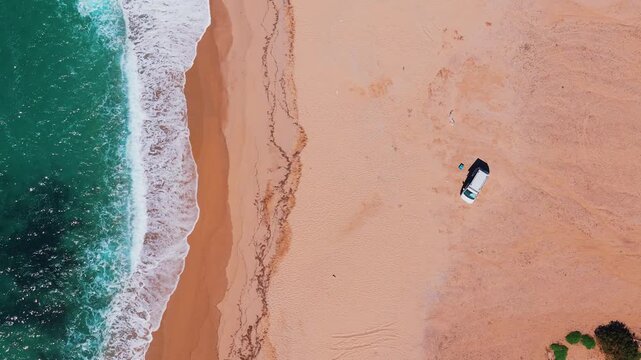 Various drone images from the coast of Samothraki Island in the northern Aegean Sea, Greece.
