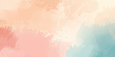 Fototapeta premium Abstract Watercolor Grunge Background with Colorful Brush Strokes on Textured Paper Surface