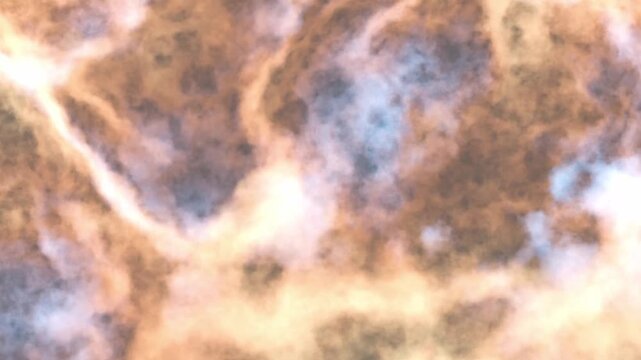 Dense Orange Smoke Texture Close-Up &mdash; Fire-Like Warm Smoke Background for VFX Compositing