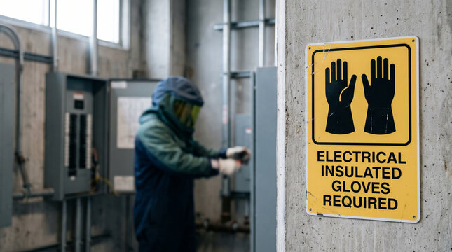 Electrician in Protective Arc Flash Suit Performing High Voltage Transformer Maintenance at Industrial Power Substation