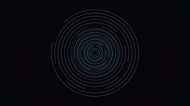 Abstract 4K UHD loop featuring a glowing blue labyrinth sacred-geometry pattern breathing in radial symmetry drifting in hypnotic slow motion. Ideal for meditation background, sound bath. 4K UHD.