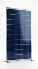 Fototapeta premium Monocrystalline Solar Panel Module Standing Vertically for Clean Renewable Energy Generation 
