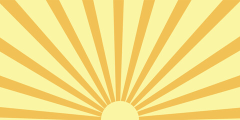 Fototapeta premium Abstract yellow sun rays background