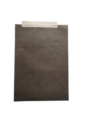 Naklejka premium Simple wooden clipboard with a blank paper sheet ready for notes or important documents transparent background