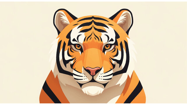 Closeup of a tiger face 2.