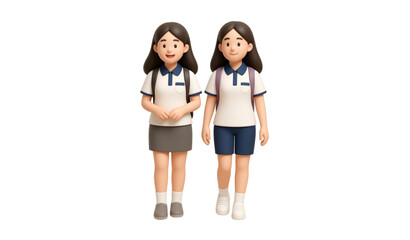 Obraz premium two young women