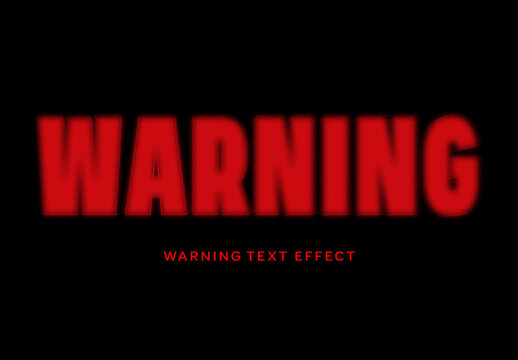 Warning Text Effect