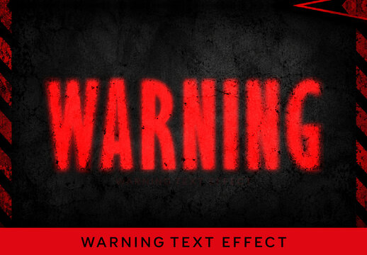 Warning Text Effect