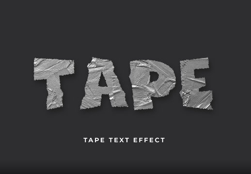 Tape Text Effect