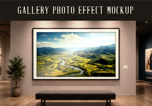Gallery Photo Effect Mockup