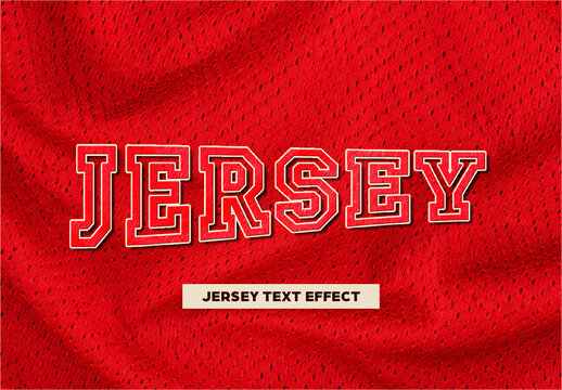 Jersey Text Effect