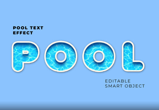 Pool Text Effect