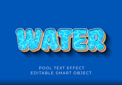 Pool Text Effect