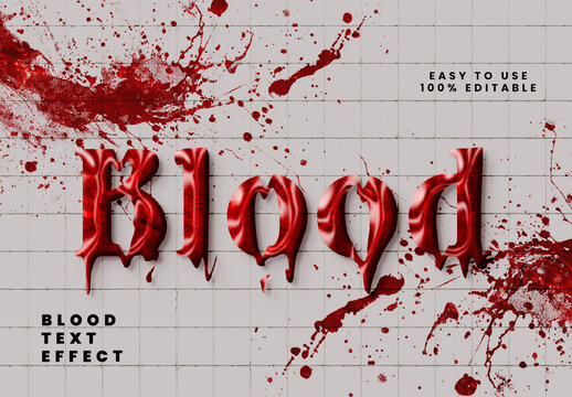 Blood Text Effect
