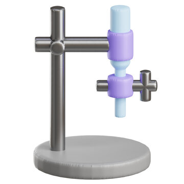 Burette 3D Illustration