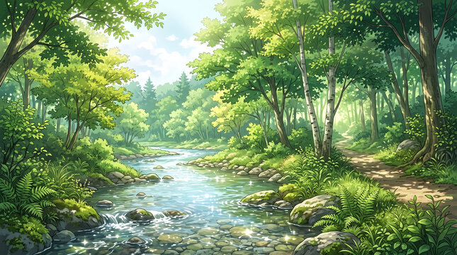 清流の森」の写真素材 | 47,704件の無料イラスト画像 | Adobe Stock