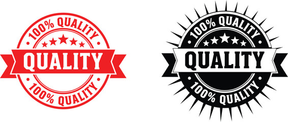 Obraz premium 100% Quality Seal Badge Collection