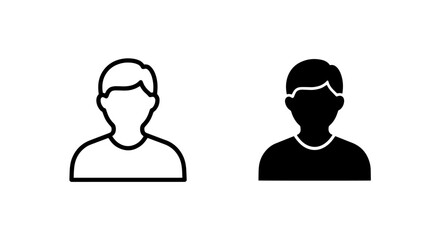 Fototapeta premium User profile avatar icon set for web interface with identity