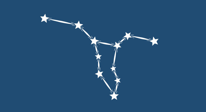 Celestial Constellation Orion Star Map