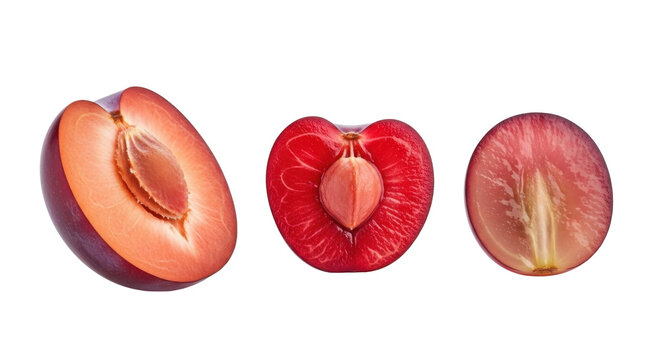 human heart anatomy cross sections with valves isolated on transparent background