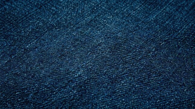 Close-up dark blue fabric texture appears Design featuring a vintage-style denim pattern with an abstract