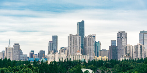 Urban Skyline with High-Rise Buildings and Clear Sky © 瑞鑫 王
