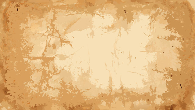 Old vintage parchment paper background with burnt edges and texture