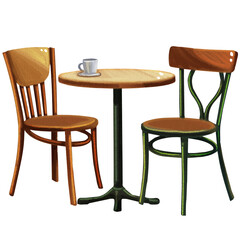 cafe table and chairs © VALUEINVESTOR