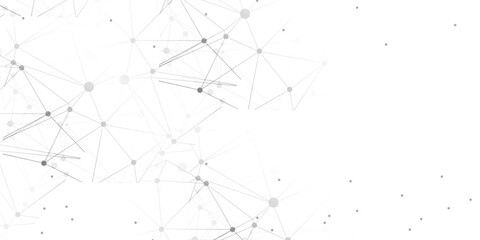 Abstract Network Connection Background with Polygonal Lines and Connected Dots Technology Vector EPS 10 © MEDIA