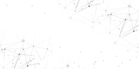 Abstract Network Connection Background with Polygonal Lines and Connected Dots Technology Vector EPS 10 © MEDIA