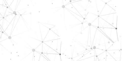 Abstract Network Connection Background with Polygonal Lines and Connected Dots Technology Vector EPS 10 © MEDIA
