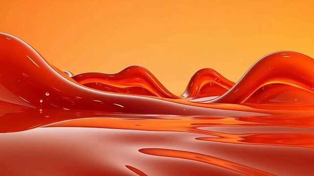 Digital sunset color 3d minimal abstract pattern background