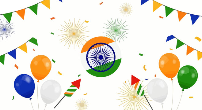 Indian Republic Day Celebration Background.