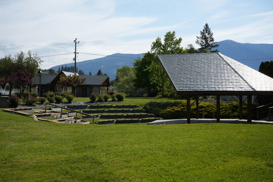 Elks Pavilion in Millennium Park in Creston, British Columbia