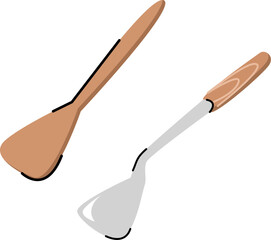 kitchen utensils vector illustration © tegar