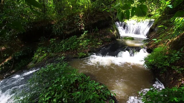 Mae Khamin Noi Waterfall . Phu Hin Rong Kla National Park ,THAILAND