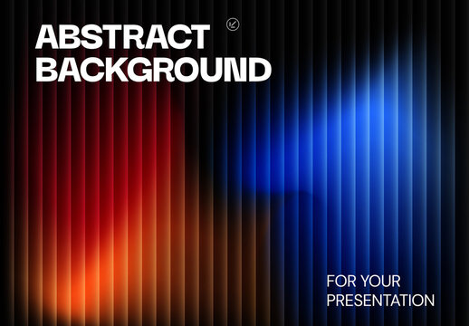 Abstract Neon Line Background Template for Digital Presentation
