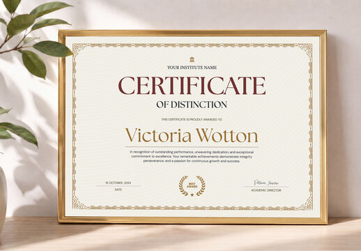 Premium Certificate Design Template