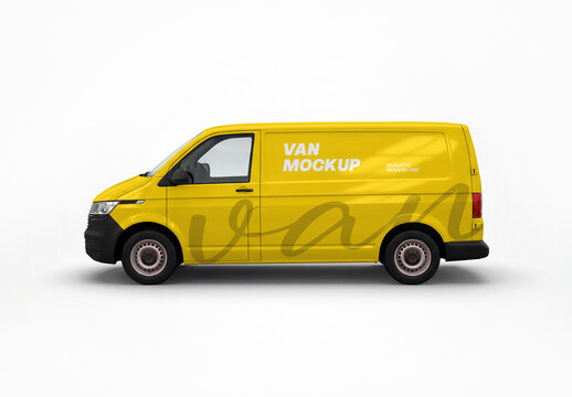 Delivery Van Mockup