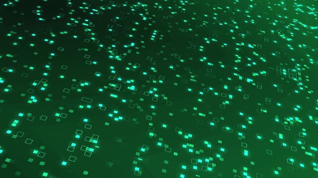 Abstract colourful disco flashing lights blinking wall animation. Led spotted screen floodlight lights flashing wall. Spotlight of wall stage led blinking. Shining halftone dots blinking overlay.