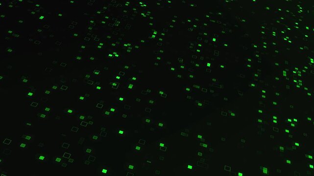 Abstract colourful disco flashing lights blinking wall animation. Led spotted screen floodlight lights flashing wall. Spotlight of wall stage led blinking. Shining halftone dots blinking overlay.