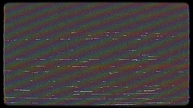 Authentic VHS Static Texture and Retro TV Interference Background.