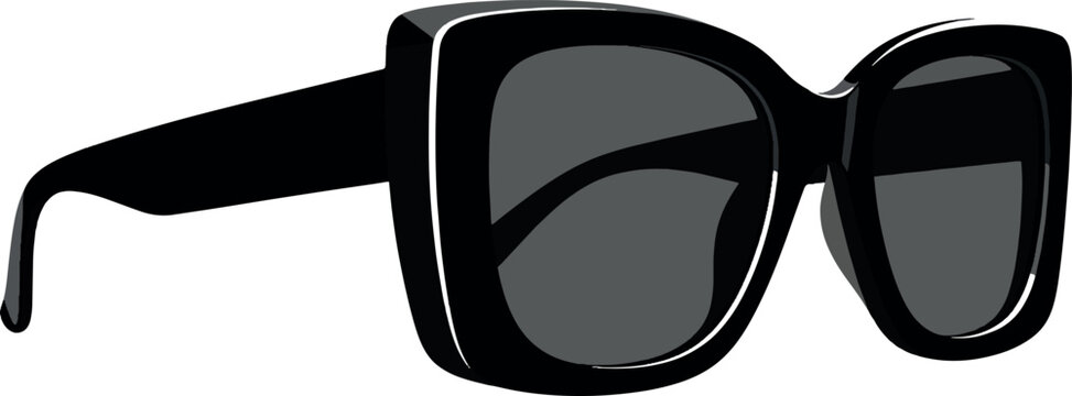 Chic Black Oversized Square Sunglasses for Fashionable Style.