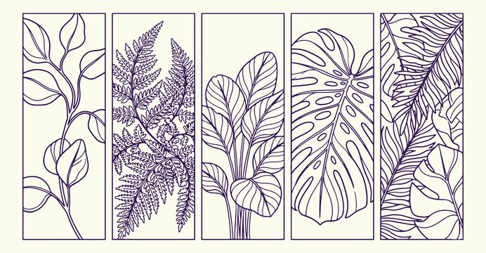 Fern foliage, monstera leaf, botanical plant sketch, intricate nature drawing, tropical garden pattern, elegant floral art, detailed leaf illustration, hand drawn botanical style
fern, foliage, monste