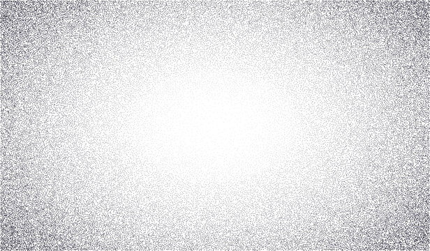 Abstract Stipple Noise Shadow Effect. Stippled Background. Dotwork BG. Grain EffectTexture. Monochrome Grainy Gradient. Grain Subtle Texture Dots.