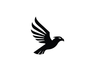 Fototapeta premium Bold Hawk Bird Emblem Mark Company Symbol