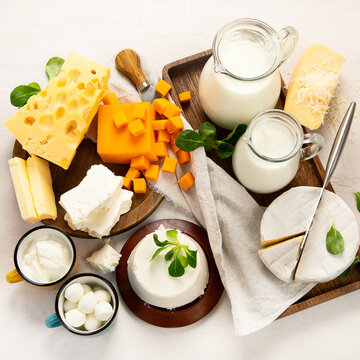 Fresh dairy products.