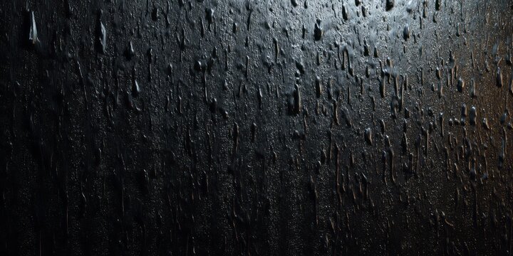 Dark, textured background with dripping effect and subtle highlights.