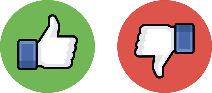 Thumbs Up and Thumbs Down Icons for User Feedback
