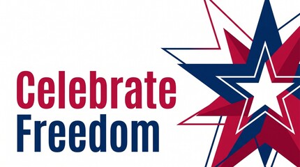 Fototapeta premium Celebrate freedom with patriotic star design